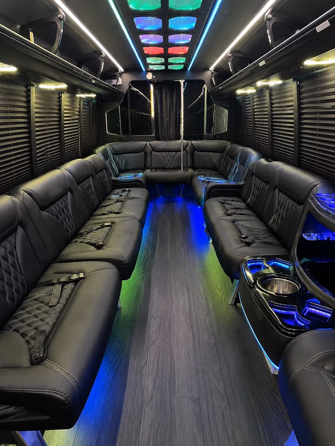 st cloud 20 passenger party bus interior