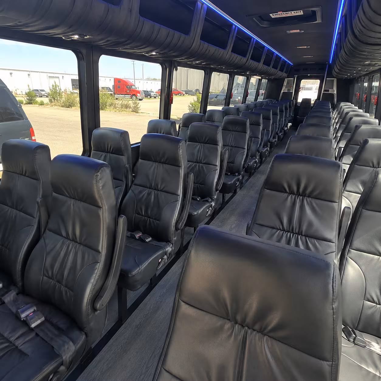 st cloud 28 passenger minibus inside