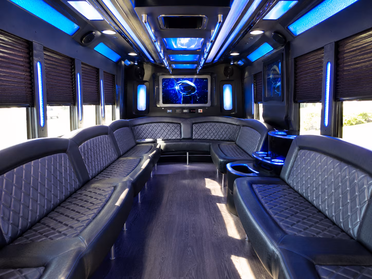 st cloud 28 passenger party bus inside