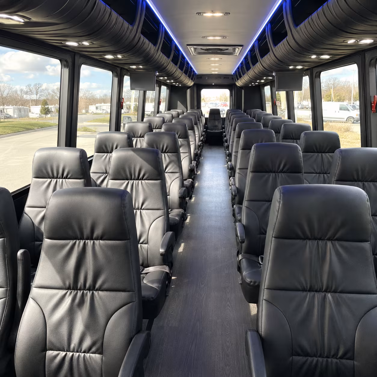st cloud 30 passenger minibus inside