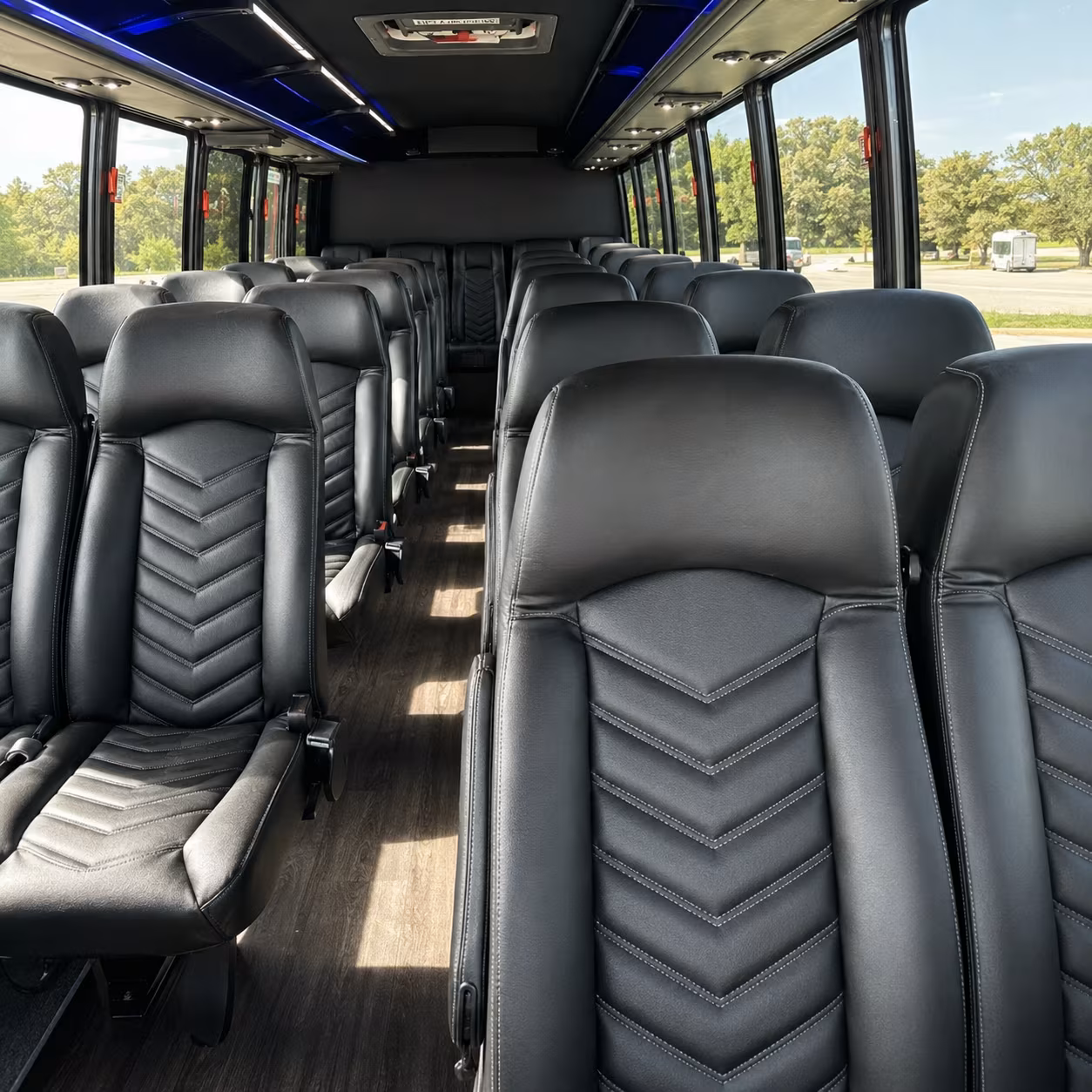 st cloud 30 passenger minibus interior