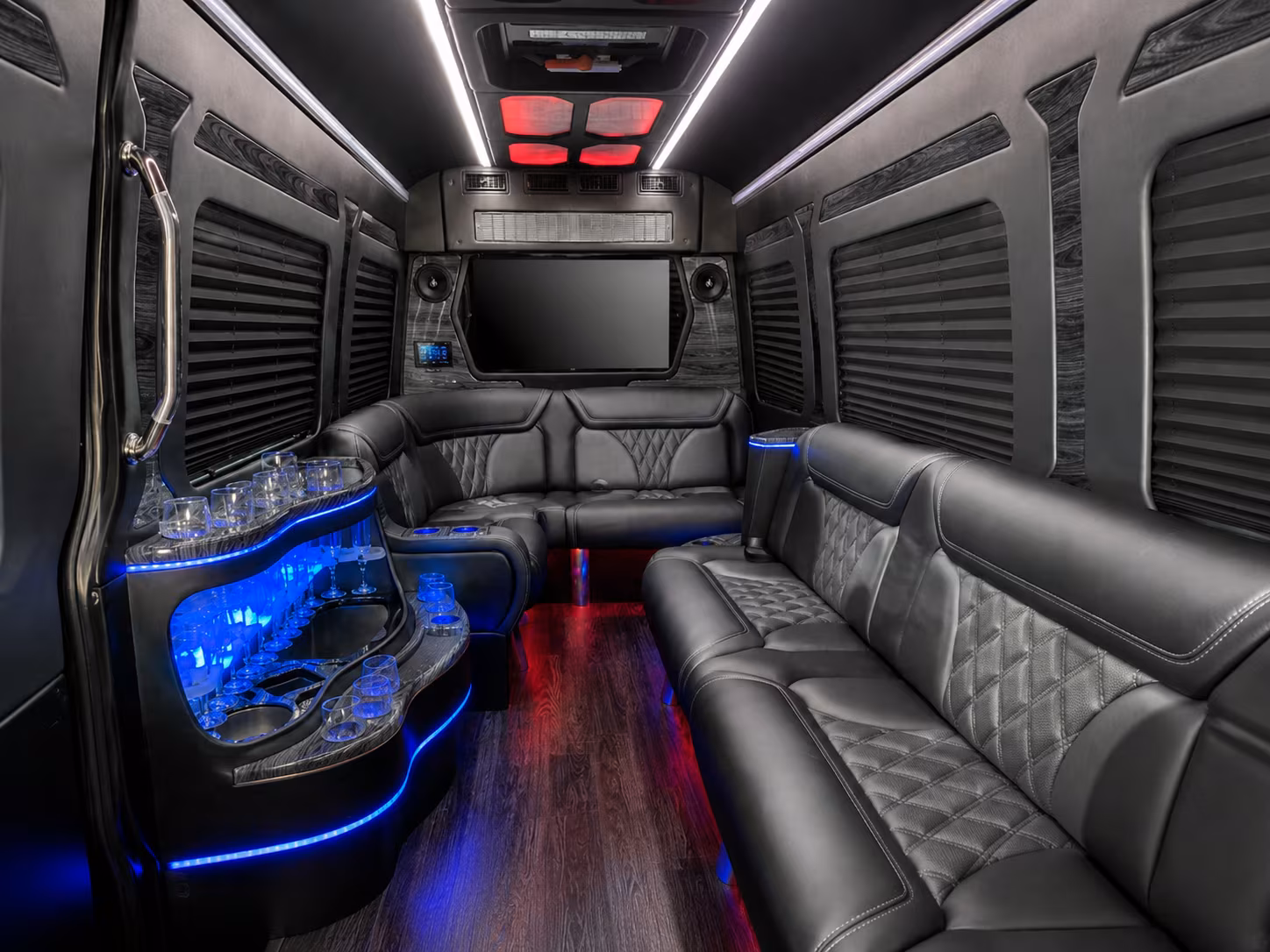 st cloud 30 passenger party bus interior