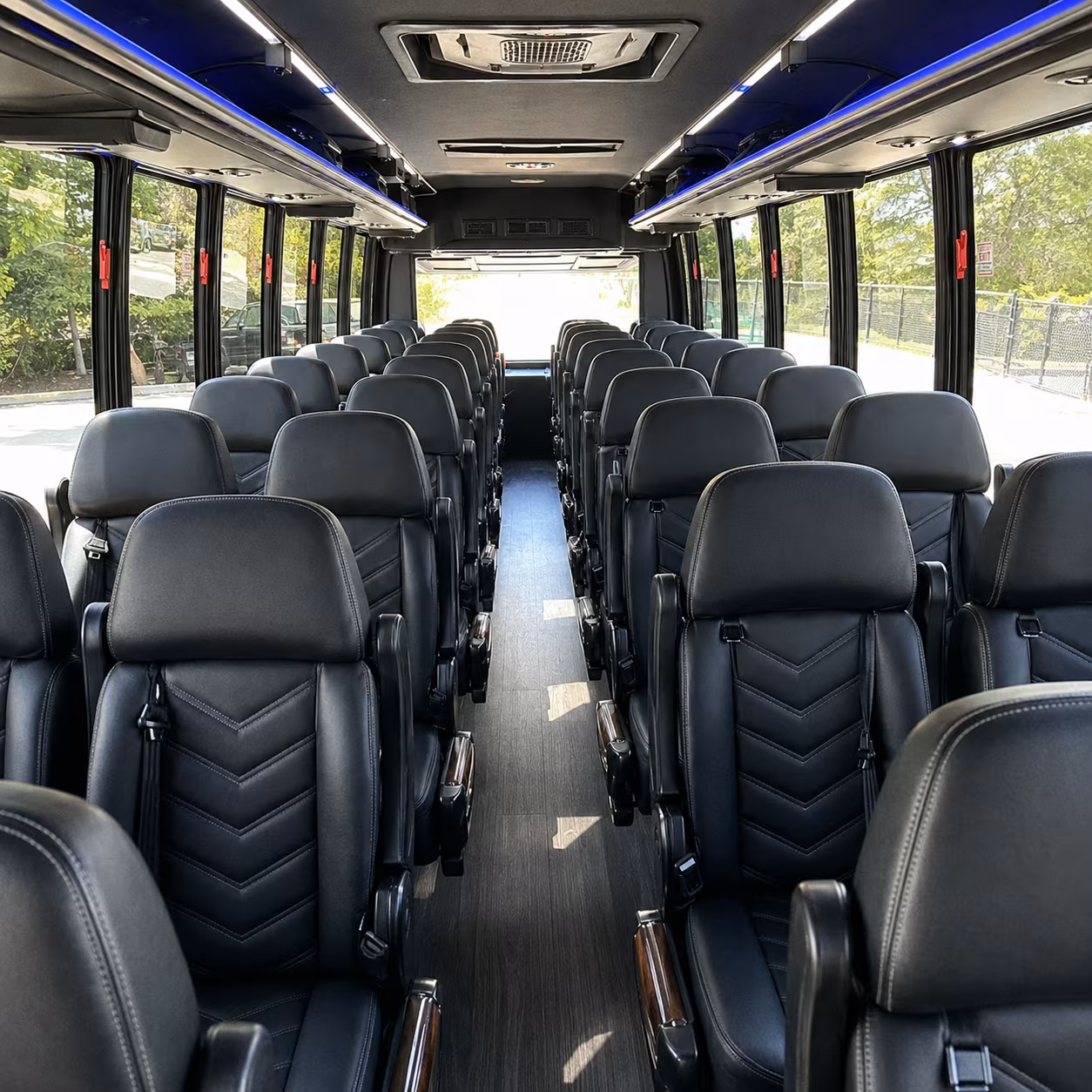 st cloud 35 passenger minibus inside