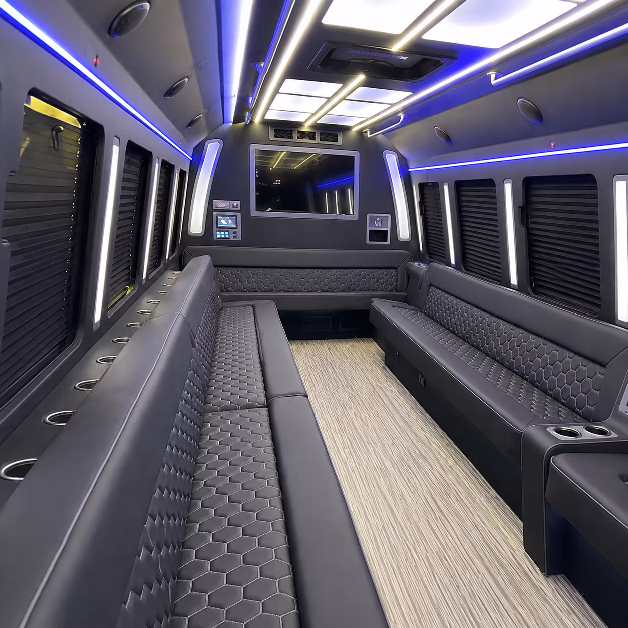 st cloud 40 passenger party bus inside