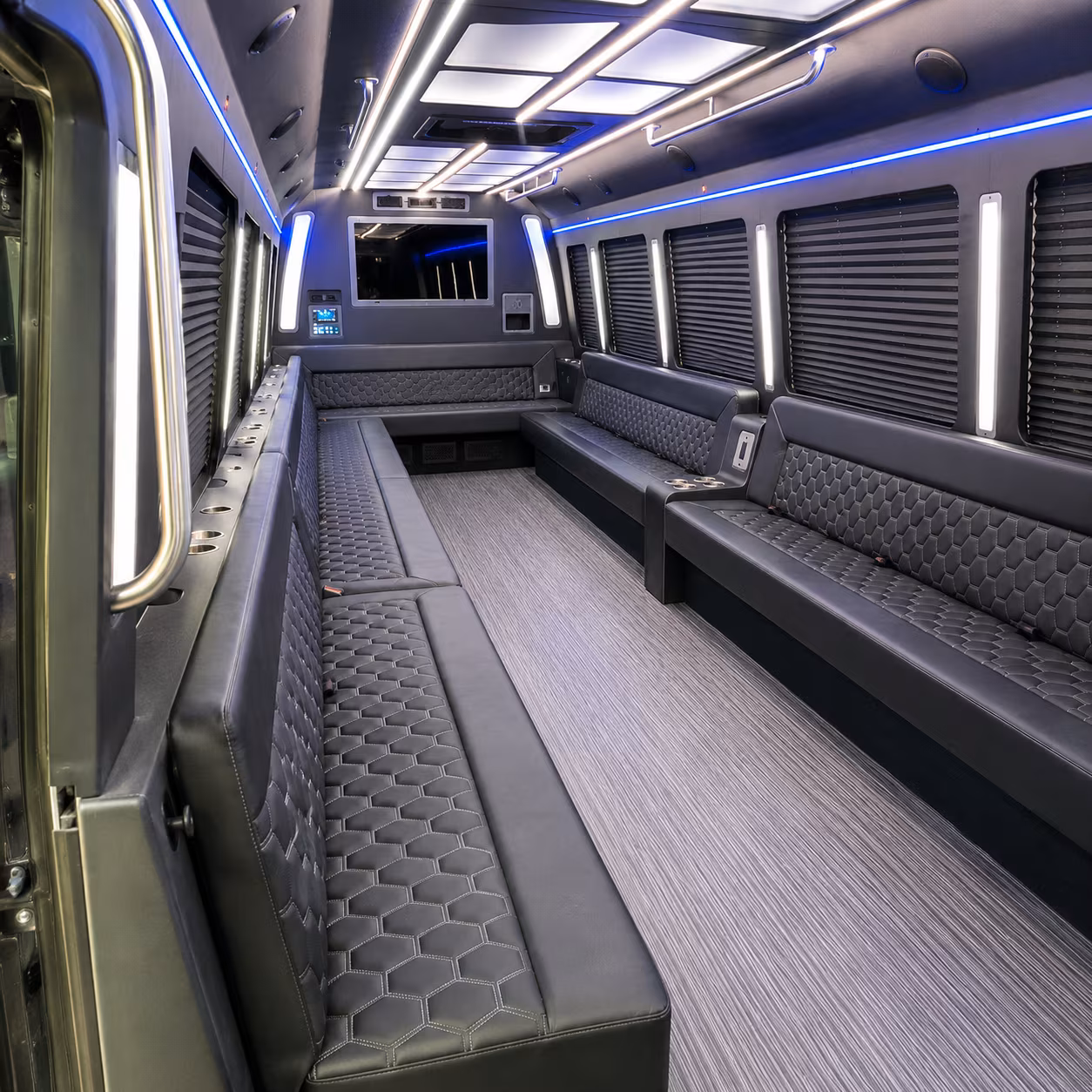 st cloud 40 passenger party bus interior
