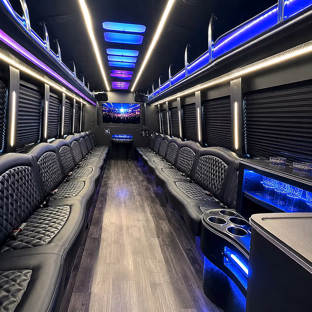 st cloud party bus rental interior